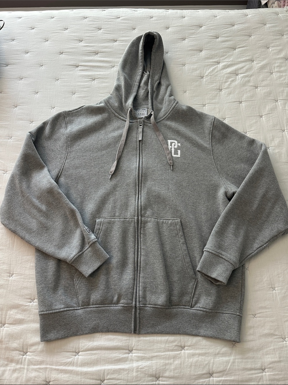 Perfect Game Gray Full-Zip Hooded Sweatshirt
